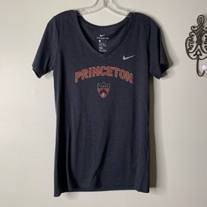 Nike x Princeton Tigers V Neck Graphic Tee Sz S
